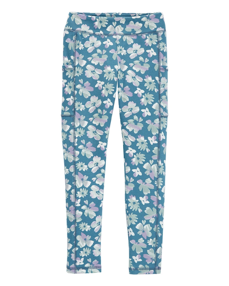 Kid Floral Active Leggings