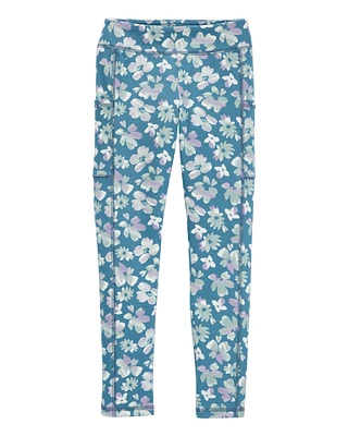 Kid Floral Active Leggings