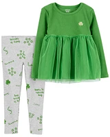 Baby 2-Piece St. Patrick's Day Top & Legging Set