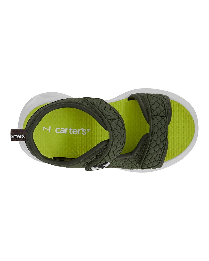 Toddler Rugged Light Up Sandals - Green