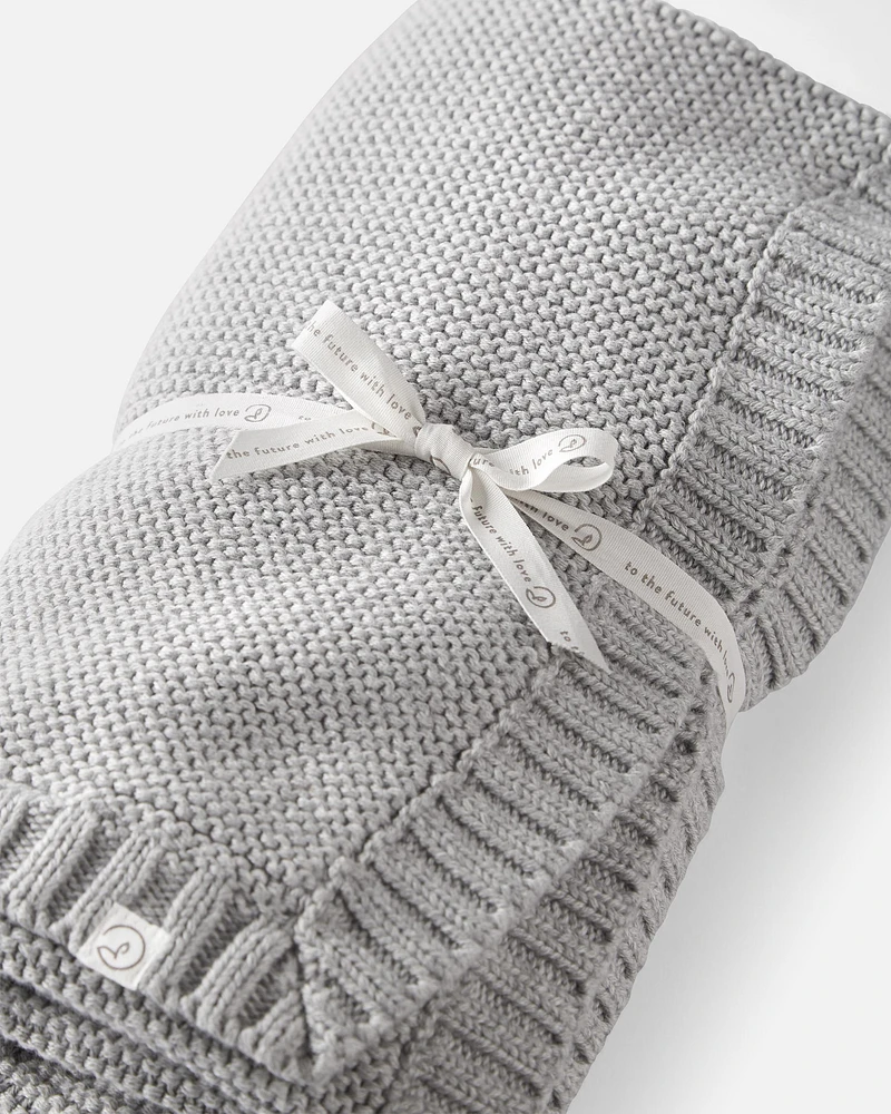 Baby Organic Cotton Signature Stitch Blanket
