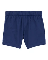 Baby Pull-On Poplin Shorts - Navy