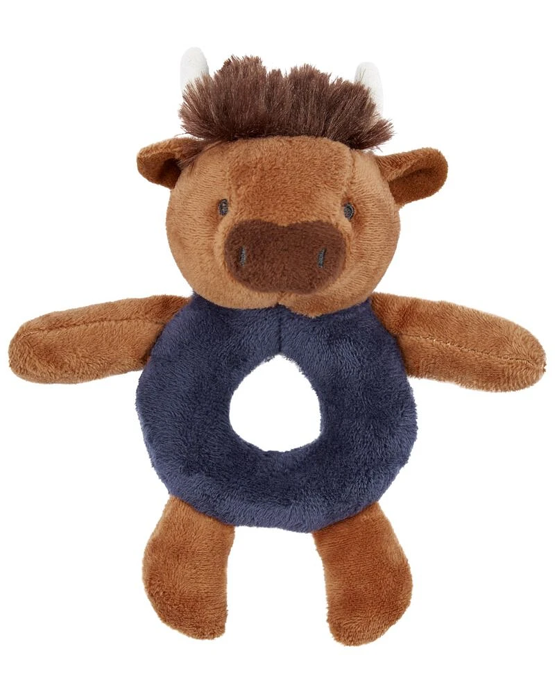 Baby Buffalo Rattle Plush