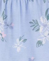 Kid 2-Piece Floral Loose Fit Pyjamas