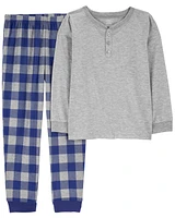 Kid 2-Piece Plaid Pyjamas