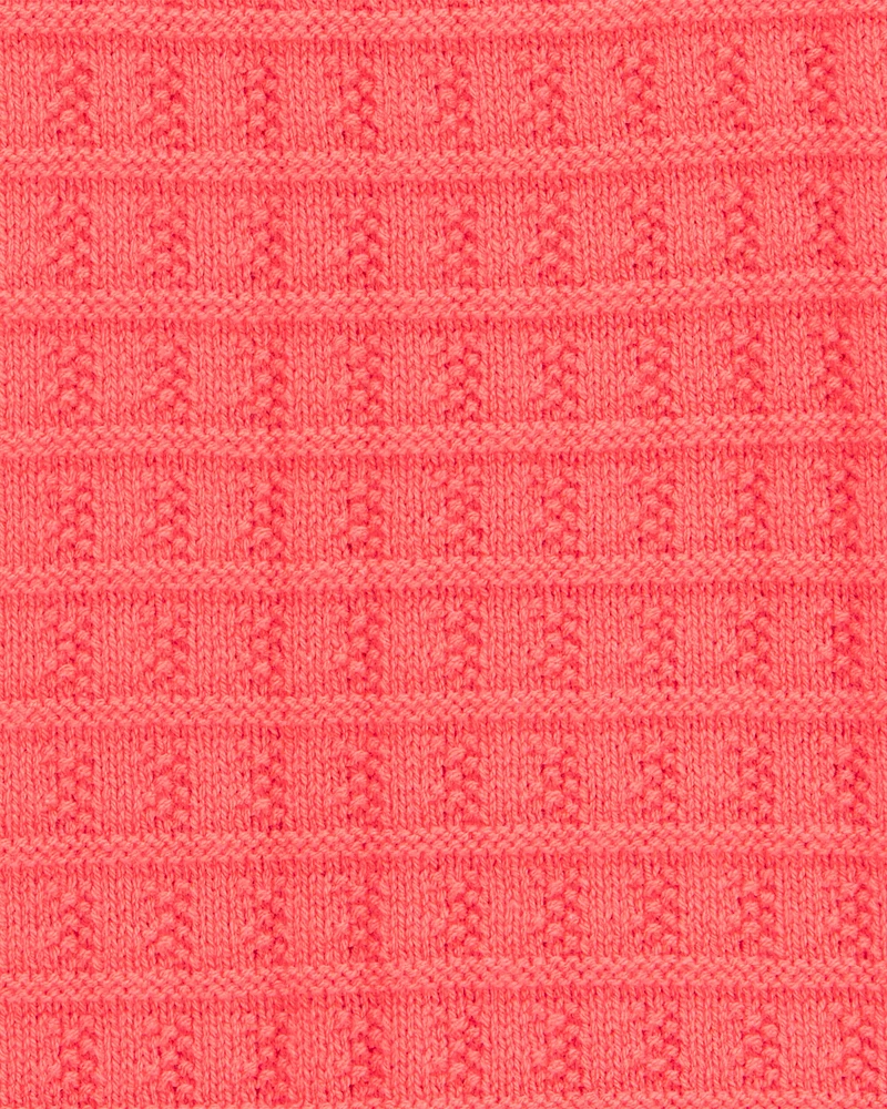 Kid Orange Knit Tank Top