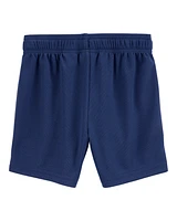 Toddler Boy Active Mesh Shorts - Navy