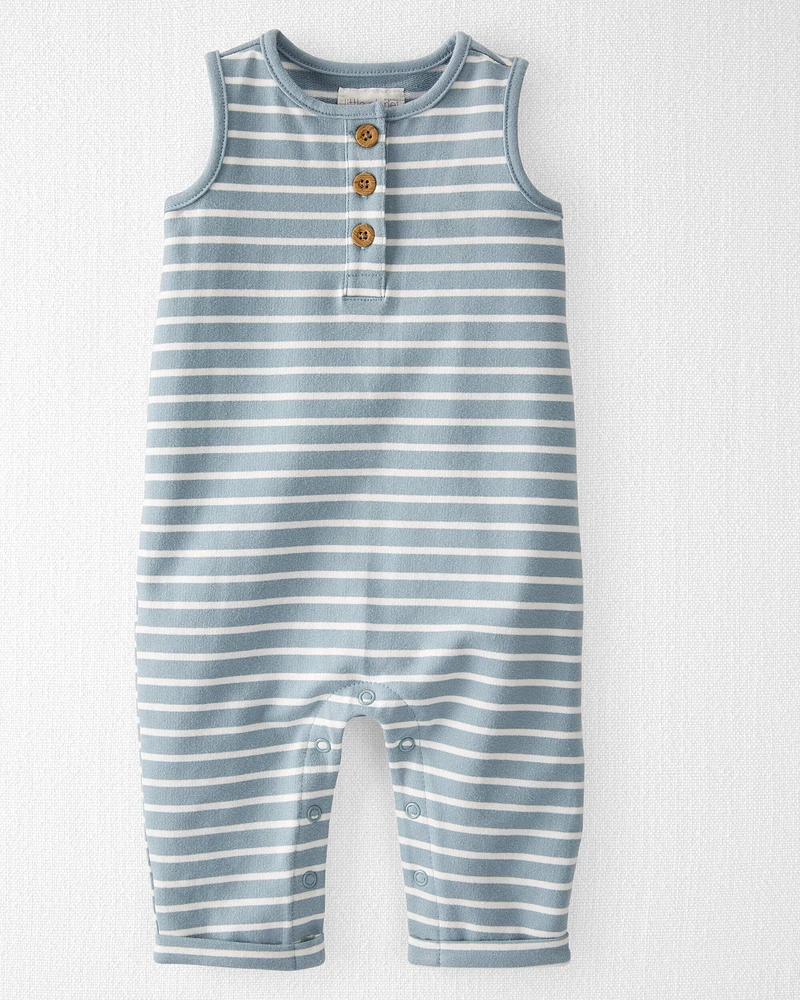 Baby Striped Organic Cotton Jumpsuit