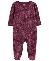 1-Piece Floral Sleeper Pyjamas