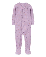 Toddler 1-Piece Butterfly Thermal Footie Pyjamas