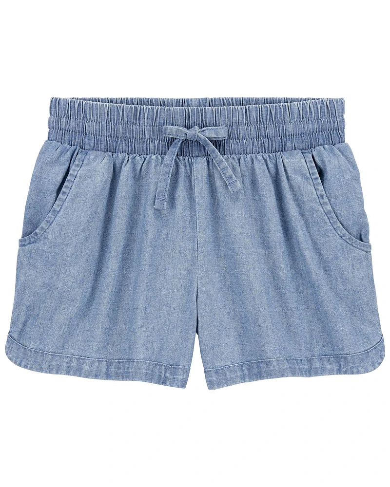 Kid Chambray Pull-On Shorts