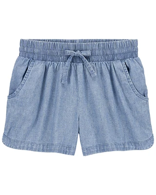 Kid Chambray Pull-On Shorts