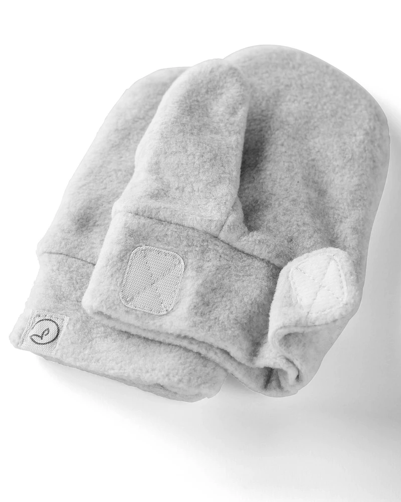 Toddler 2-Pack Recycled Fleece Hat and Mittens Set