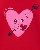 Toddler Valentine's Day Heart Graphic Tee