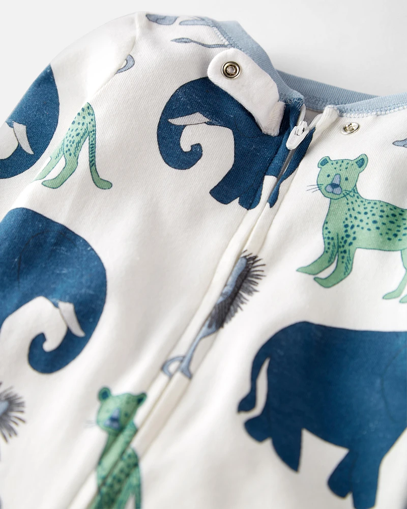 Toddler Organic Cotton 1-Piece Pyjamas