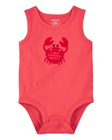 Baby Pinchable Cheeks Crab Bodysuit