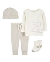 Baby 4-Piece Elephant Outfit Set