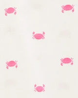 Baby Crab Print Tank Top - Ivory