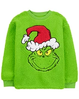 Toddler Grinch Fuzzy Pullover Sweatshirt