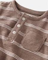 Baby Organic Cotton Romper Stripes