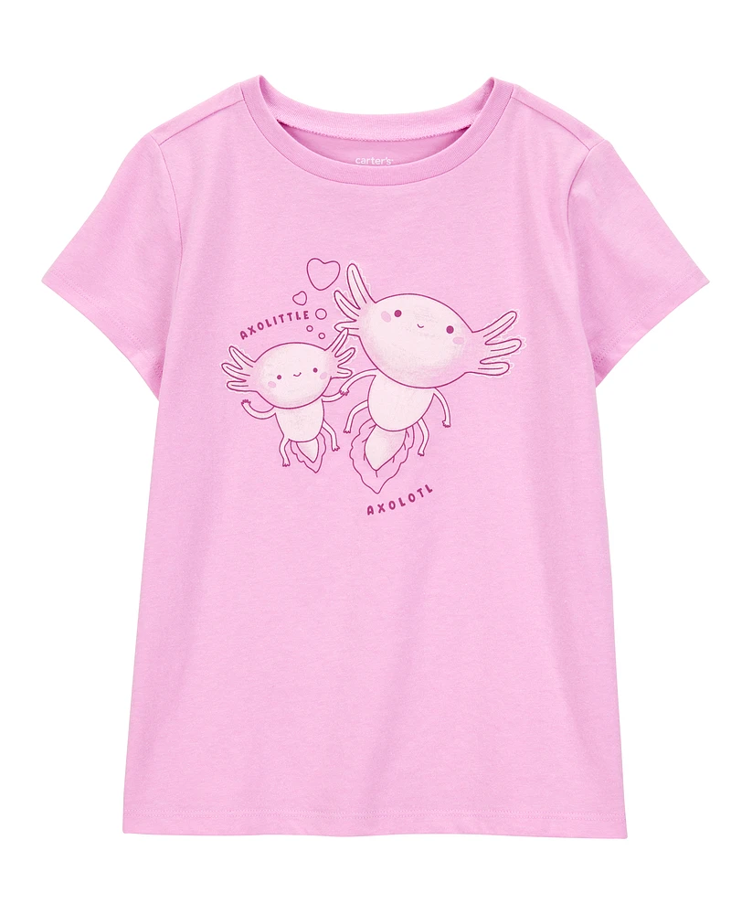 Kid Axolotl Graphic Tee