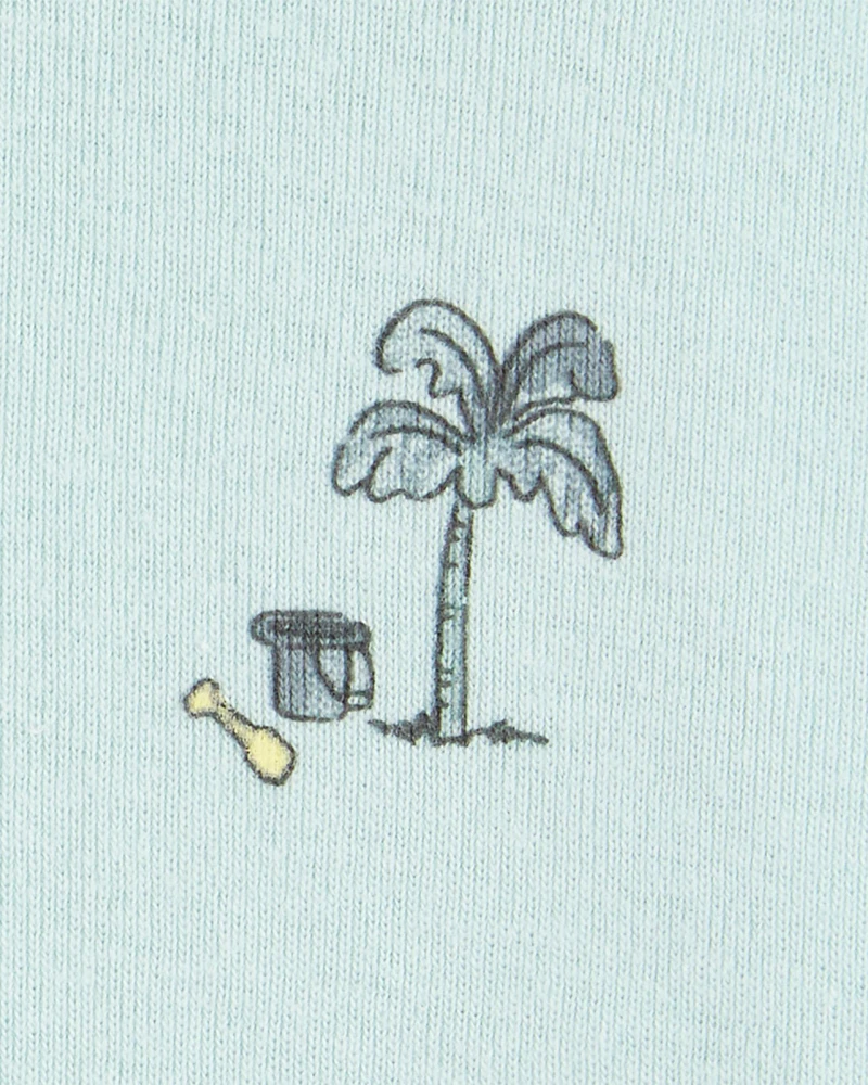 Baby 2-Pack Beach Print Rompers