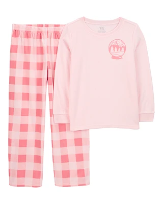 Kid 2-Piece Thermal & Plaid Fleece Pyjamas