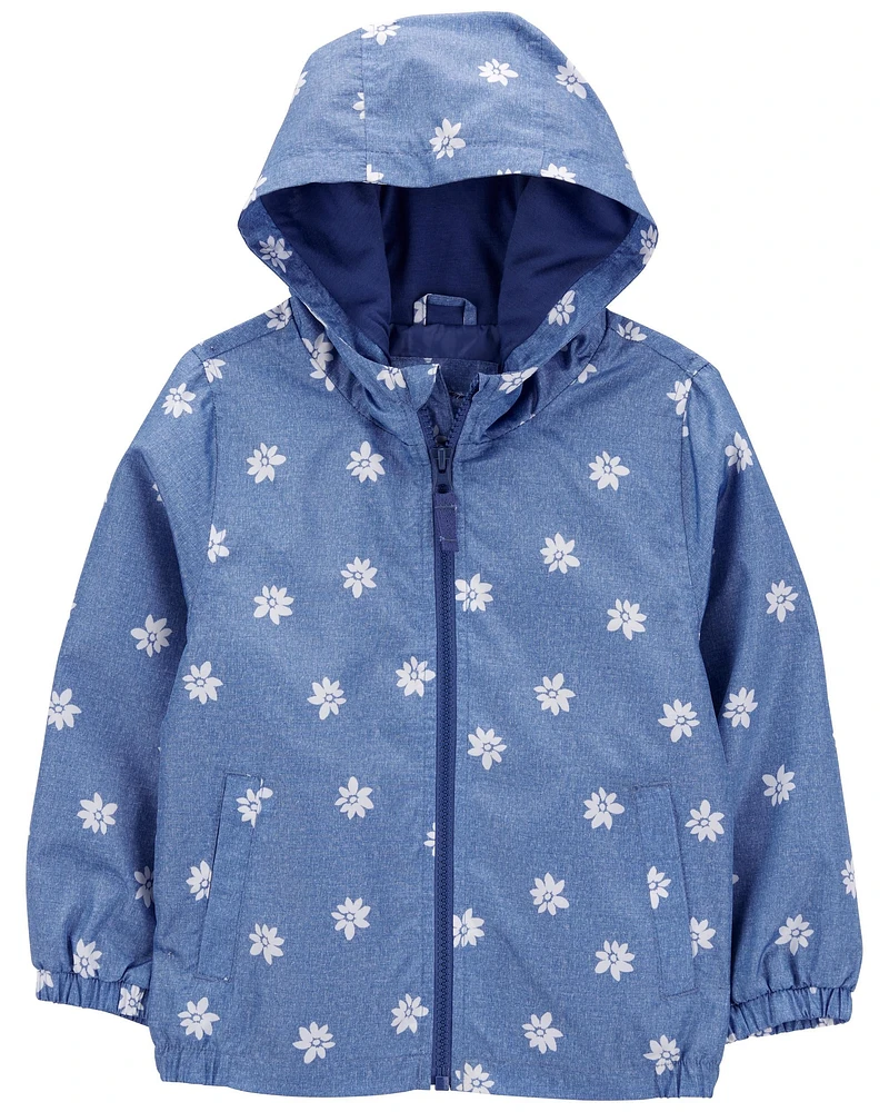 Baby Floral Fleece-Lined Lightweight Jacket