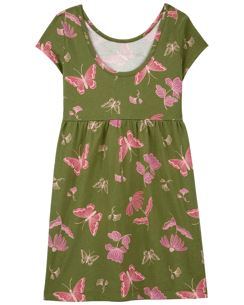 Kid Floral Jersey Dress