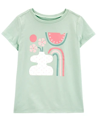 Watermelon Floral Graphic Tee