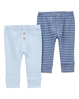 Baby 2-Pack Pull-On Cotton Pants