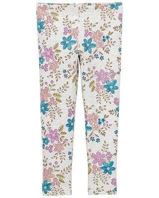 Toddler Floral Stretch Leggings