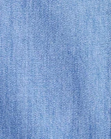 Toddler Organic Cotton Chambray Cargo Pants