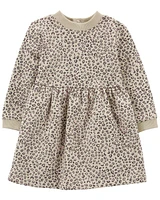 Baby Cheetah Print Fleece Dress