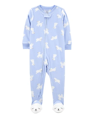 Baby 1-Piece Poodle Fleece Footie Pyjamas