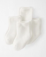 Baby 4-Pack Organic Cotton Terry Socks