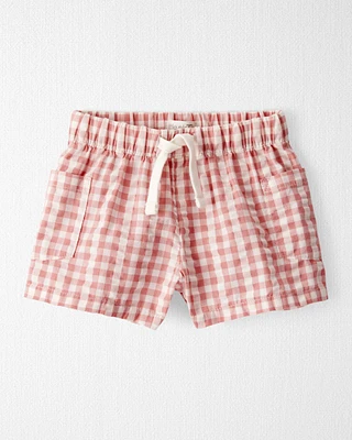 Baby Gingham Shorts Made With Organic Cotton