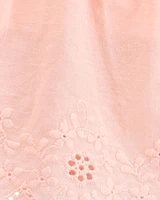 Girls Eyelet Skort - Pink