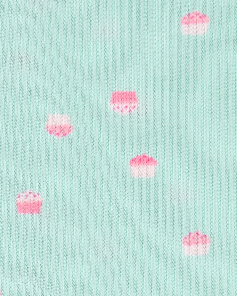 Toddler Girl 2-Piece Cupcake Loose Fit Pyjamas