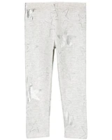 Sparkly Star Cozy Fleece Leggings