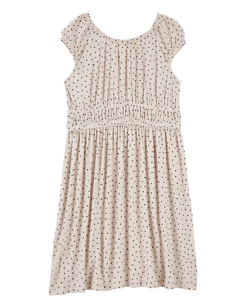 Kid Polka Dot Viscose Dress