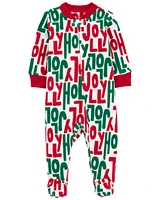 Baby Holly Jolly Zip-Up Fleece Sleep & Play Pajamas