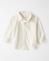 Baby Linen Button-Front Shirt