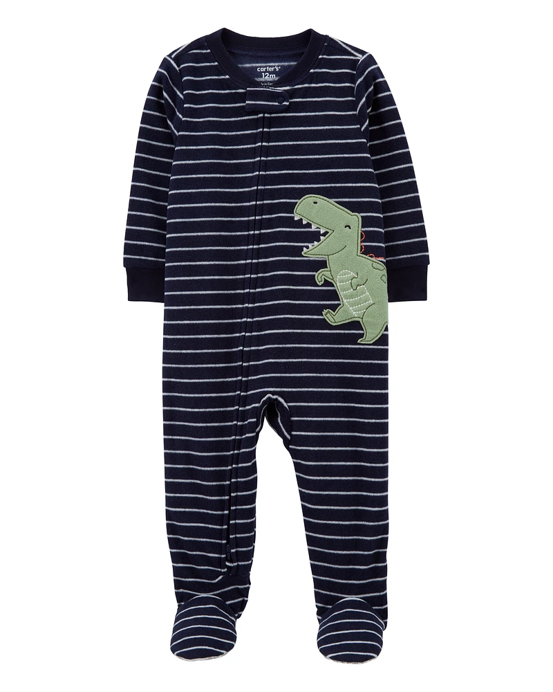 Baby 1-Piece Dinosaur Fleece Footie Pyjamas