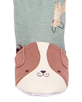 Toddler 1-Piece Dog Print 100% Snug Fit Cotton Footie Pyjamas