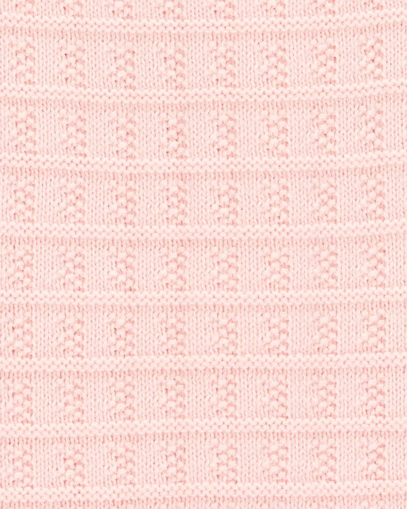 Kid Pink Knit Tank Top