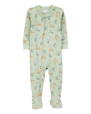 Baby Bambi Snug Fit Cotton Footie 1-Piece Pyjamas