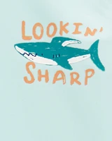 2-Piece Shark Rashguard Swim Set