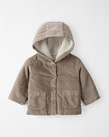 Baby Sherpa Lined Corduroy Jacket Made with Organic Cotton and Recycled Materials