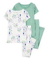 Kid 4-Piece Dog Cotton Pyjamas